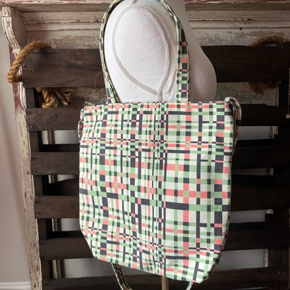 NEW! NORDSTROM Tote Bag in Mint/Multi